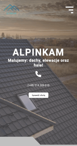 witryna internetowa firmy Alpinkam